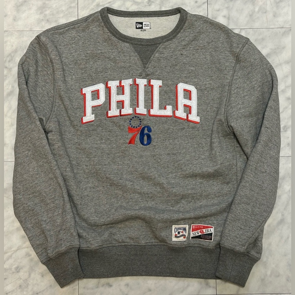 Philadelphia 76ers Sixers Sweatshirt Small Crew Neck Mens/Womens New Era